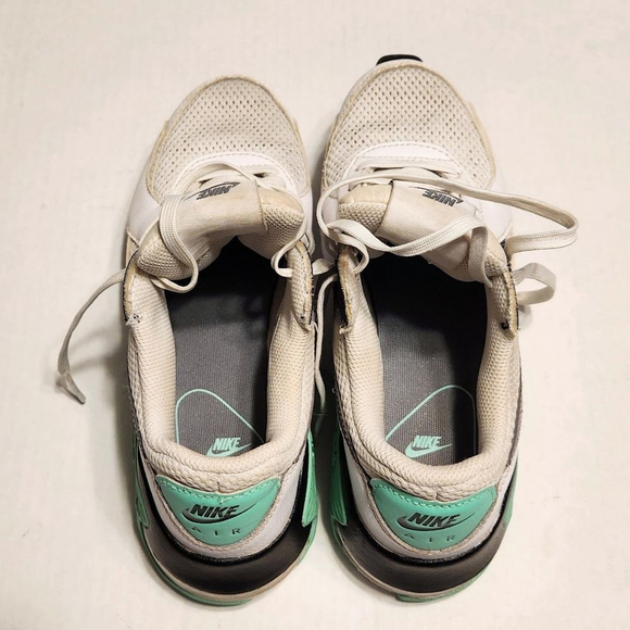 Nike Air Max Excee Leather Mesh Sneakers White Green Grey 6 - Picture 8 of 10